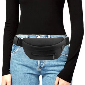 Dagne Dover ace Neoprene black nylon Fanny pack crossbody bag